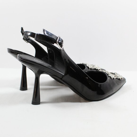 Abound Rubby Jeweled Slingback Pump - Black Patent - Picture 2 of 5